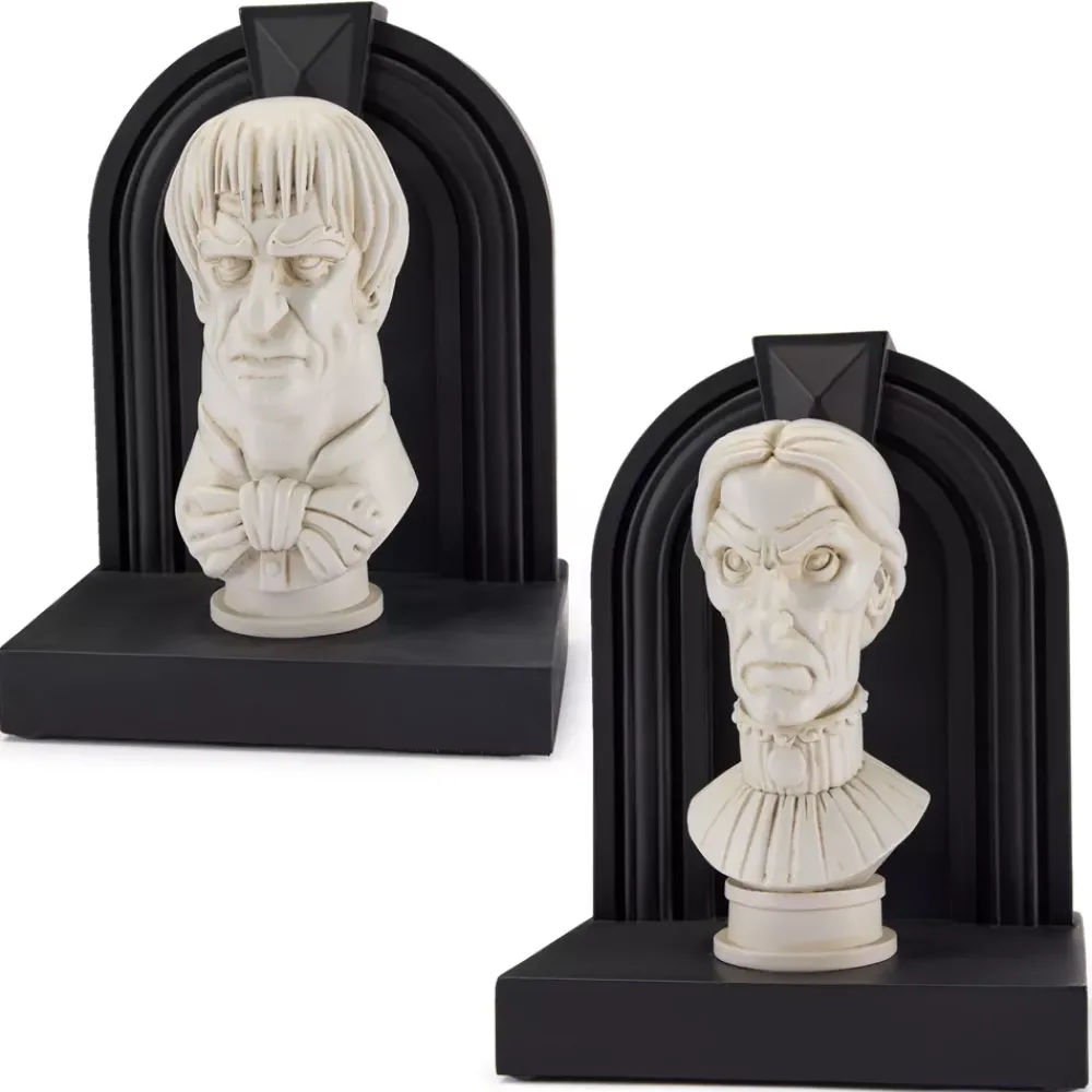 Hot Disney Store Serre-livres Bustes de Lucius et Lucrèce, The Haunted Mansion