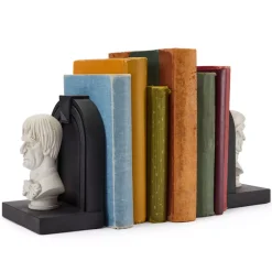 Hot Disney Store Serre-livres Bustes de Lucius et Lucrèce, The Haunted Mansion