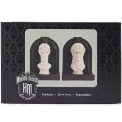 Hot Disney Store Serre-livres Bustes de Lucius et Lucrèce, The Haunted Mansion