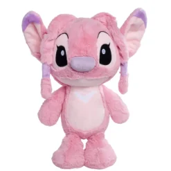 Outlet Disney Store Simba Smoby Peluche Angel Flopsie de taille moyenne, Lilo & Stitch, 25 cm