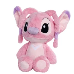 Outlet Disney Store Simba Smoby Peluche Angel Flopsie de taille moyenne, Lilo & Stitch, 25 cm
