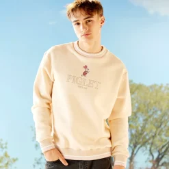 Discount Disney Store Sweat Porcinet couleur crème pour adultes, Winnie l'Ourson