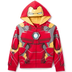 Outlet Disney Store Sweat-shirt Iron Man à capuche et zip à l'avant pour enfants
