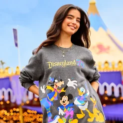 Online Disney Store Sweatshirt Mickey Mouse et ses amis 70e anniversaire de Disneyland Resort pour adultes
