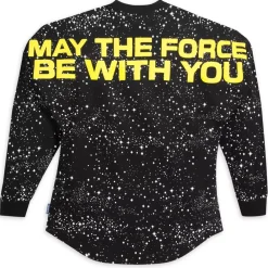New Disney Store Sweatshirt Spirit Jersey "May the Force Be with You" pour adultes, Star Wars