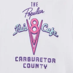 Discount Disney Store T-shirt Café V8 de Flo blanc pour adultes, Disney Pixar Cars