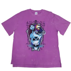 Discount Disney Store T-shirt Jack Skellington et Sally pour femmes, L'Étrange Noël de monsieur Jack de Tim Burton