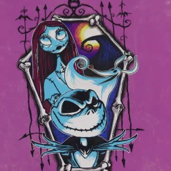 Discount Disney Store T-shirt Jack Skellington et Sally pour femmes, L'Étrange Noël de monsieur Jack de Tim Burton