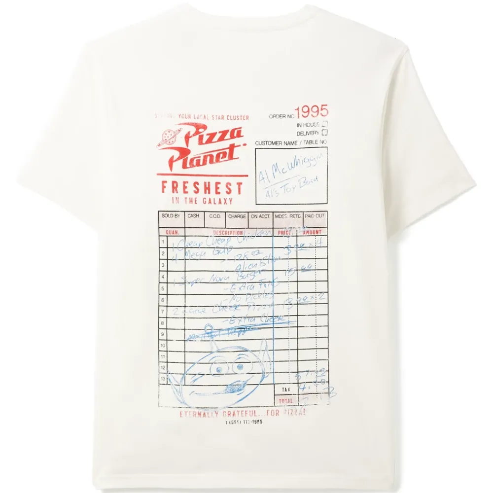 Discount Disney Store T-shirt Pizza Planet pour adultes, Toy Story