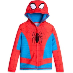 Discount Disney Store T-shirt Spider-Man à capuche avec protection solaire pour enfants