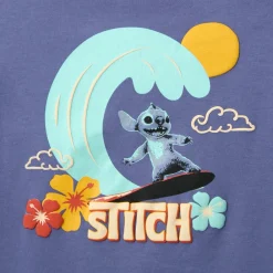 Discount Disney Store T-shirt Stitch bleu pour enfants, Lilo & Stitch (2025)