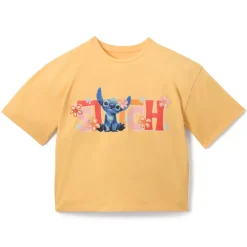 Disney Store T-shirt Stitch jaune pour enfants, Lilo & Stitch