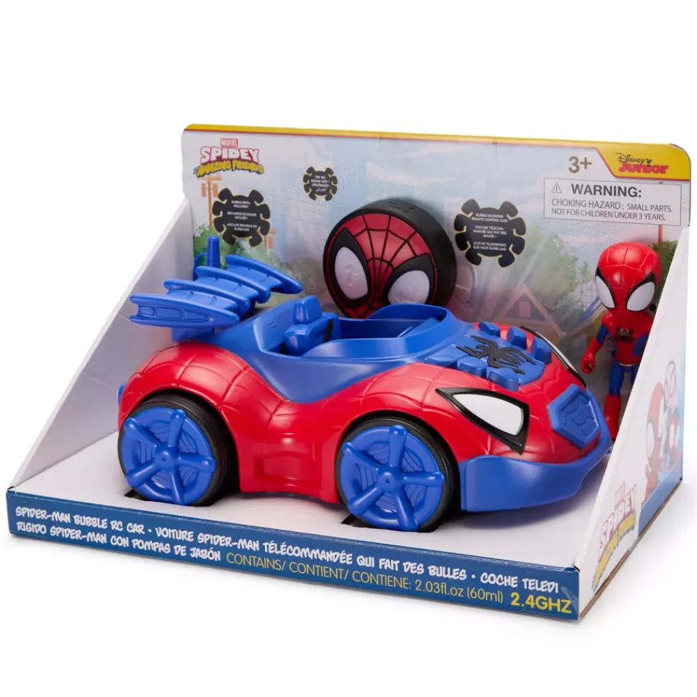 New Disney Store Voiture Spider-Man télécommandée à bulles